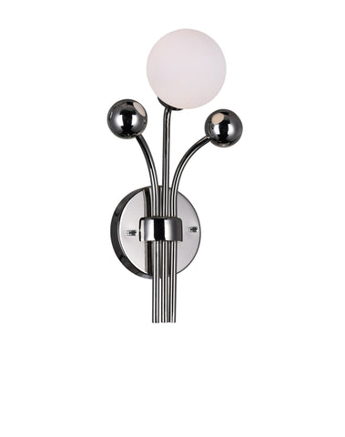 1125W8-1-613 Element 1 Light Wall Light With Polished Nickel Finish