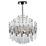 1137P16-8-613 Miroir 8 Light Chandelier With Polished Nickel Finish