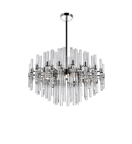 1137P26-10-613 Miroir 10 Light Chandelier With Polished Nickel Finish