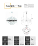 1137P26-10-613 Miroir 10 Light Chandelier With Polished Nickel Finish