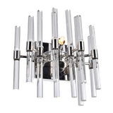 1137W10-1-613 Miroir 2 Light Wall Light With Polished Nickel Finish