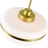 1143P12-1-270 Elementary 1 Light Down Pendant With Pearl Gold Finish