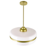 1143P16-1-270 Elementary 1 Light Down Pendant With Pearl Gold Finish