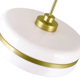 1143P16-1-270 Elementary 1 Light Down Pendant With Pearl Gold Finish