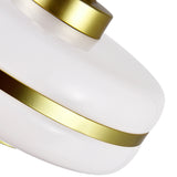 1143P16-1-270 Elementary 1 Light Down Pendant With Pearl Gold Finish