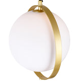 1153P10-1-169 Da Vinci 1 Light Mini Pendant With Brass Finish