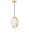 1153P10-1-169 Da Vinci 1 Light Mini Pendant With Brass Finish