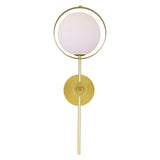 1153W10-1-169 Da Vinci 1 Light Wall Light With Brass Finish