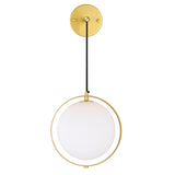 1153W9-1-169 Da Vinci 1 Light Wall Light With Brass Finish