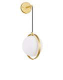 1153W9-1-169 Da Vinci 1 Light Wall Light With Brass Finish