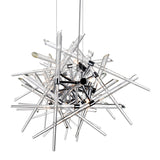 1154P37-9-601 Icicle 9 Light Chandelier With Chrome Finish