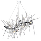 1154P39-10-601 Icicle 10 Light Chandelier With Chrome Finish