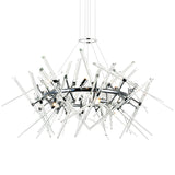 1154P42-12-601-R Icicle 12 Light Chandelier With Chrome Finish