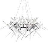 1154P42-12-601-R Icicle 12 Light Chandelier With Chrome Finish