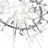 1154P42-12-601-R Icicle 12 Light Chandelier With Chrome Finish