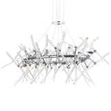 1154P43-12-601-O Icicle 12 Light Chandelier With Chrome Finish