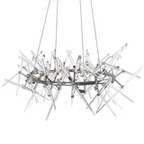 1154P43-12-601-O Icicle 12 Light Chandelier With Chrome Finish