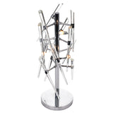 1154T25-3-601 Icicle 3 Light Table Lamp With Chrome Finish