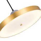 1156P16-625 Saleen LED Pendant With Sun Gold & Black Finish