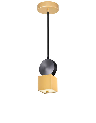 1156P4-625 Saleen LED Mini Pendant With Sun Gold & Black Finish