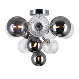 1205C16-6-601 Pallocino 6 Light Flush Mount With Chrome Finish