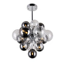 1205P16-8-601 Pallocino 8 Light Chandelier With Chrome Finish