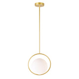 1212P14-1-169 Celeste 1 Light Mini Pendant With Medallion Gold Finish