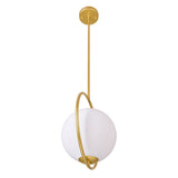 1212P14-1-169 Celeste 1 Light Mini Pendant With Medallion Gold Finish