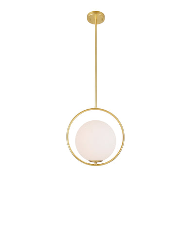 1212P14-1-169 Celeste 1 Light Mini Pendant With Medallion Gold Finish