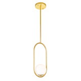 1212P8-1-169 Celeste 1 Light Mini Pendant With Medallion Gold Finish