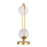 1212T8-2-169 Celeste 2 Light Lamp With Medallion Gold Finish