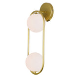 1212W6-2-169 Celeste 2 Light Sconce With Medallion Gold Finish