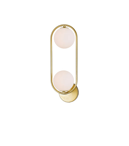 1212W6-2-169 Celeste 2 Light Sconce With Medallion Gold Finish