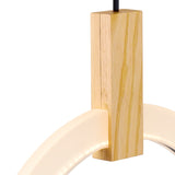 1214P16-1-236 Anello LED Pendant With White Oak Finish