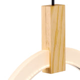 1214P28-7-236 Anello LED Pendant With White Oak Finish