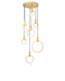 1214P28-7-236 Anello LED Pendant With White Oak Finish