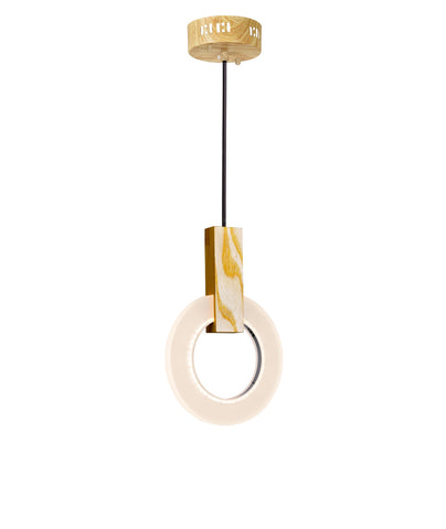 1214P8-1-236 Anello LED Mini Pendant With White Oak Finish