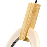 1214P8-1-236 Anello LED Mini Pendant With White Oak Finish