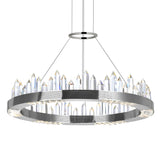 1218P24-613 Agassiz LED Chandelier With Polished Nickel Finish