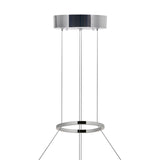 1218P24-613 Agassiz LED Chandelier With Polished Nickel Finish