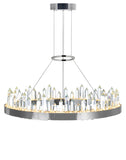 1218P24-613 Agassiz LED Chandelier With Polished Nickel Finish