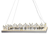 1218P32-613-RC Agassiz LED Island Pool Table Chandelier With Polished Nickel Finish