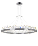 1218P40-613 Agassiz LED Chandelier With Polished Nickel Finish