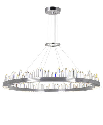 1218P40-613 Agassiz LED Chandelier With Polished Nickel Finish