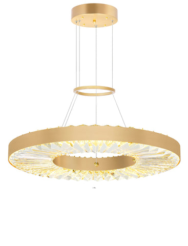 1219P24-1-625 Bjoux LED Chandelier With Sun Gold Finish