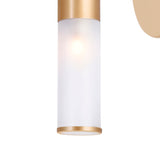 1221W7-1-625 Pipes 1 Light Sconce With Sun Gold Finish