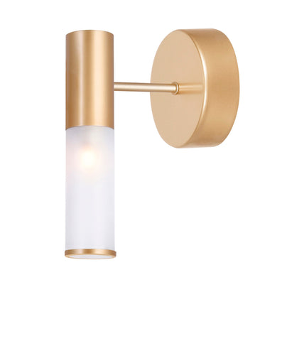 1221W7-1-625 Pipes 1 Light Sconce With Sun Gold Finish