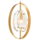 1224P21-6-625 Iris 6 Light Pendant With Sun Gold Finish