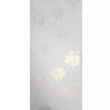 12392, FJ41204 Light gray off white gold metallic Floral Morrissey Flowers Frost Wallpaper roll
