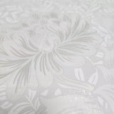 12392, FJ41204 Light gray off white gold metallic Floral Morrissey Flowers Frost Wallpaper roll
